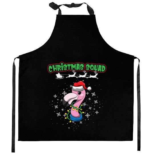 Christmas Squad X-Mas Animals Family Matching Xmas Kitchen Aprons