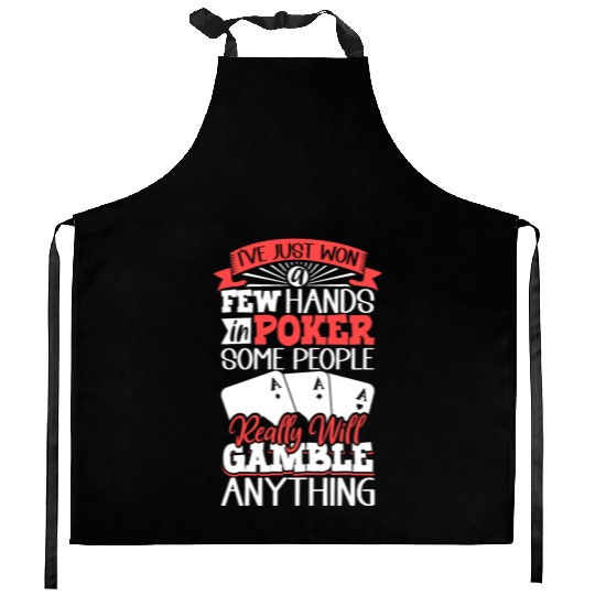 Poker Casino Poker Player Gambling Roulette Gift Kitchen Aprons