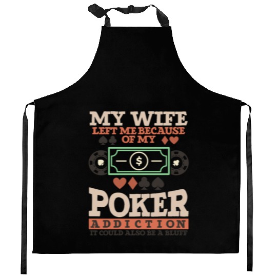 Poker Casino Poker Player Gambling Roulette Gift Kitchen Aprons