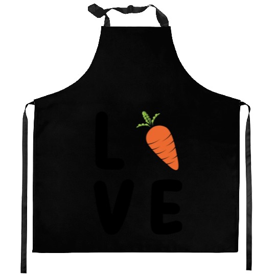 Carrot Love-Vegetable Love Kitchen Aprons
