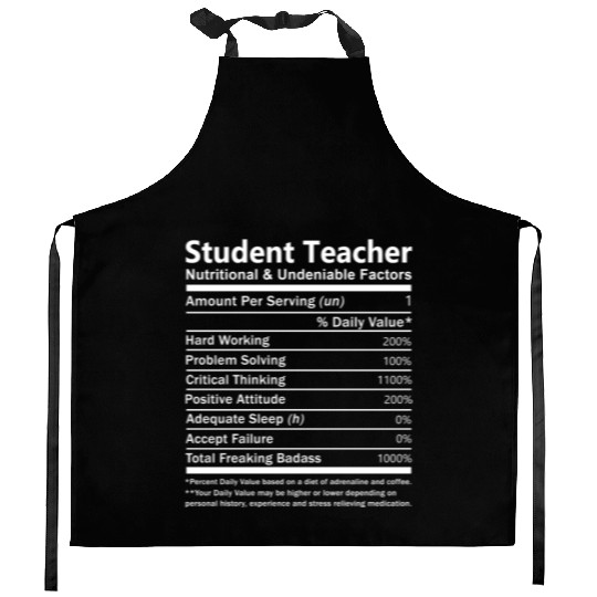Student Teacher Kitchen Aprons - Nutritional And Undeniab