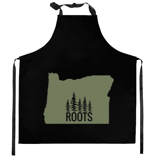 Oregon State Roots Green Kitchen Aprons