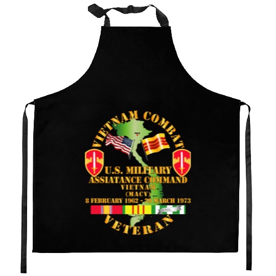 Army Vietnam Combat Veteran US Military Asst Cmd V Kitchen Aprons
