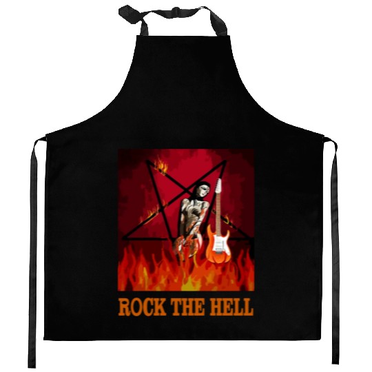 ROCK THE HELL Kitchen Aprons