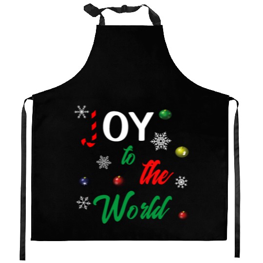 Joy to the world Kitchen Aprons
