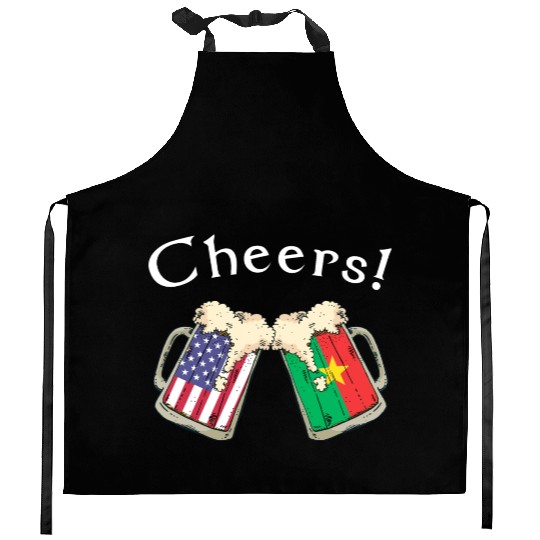 Burkinabe American Grown Country Cheers Beer Drink Kitchen Aprons