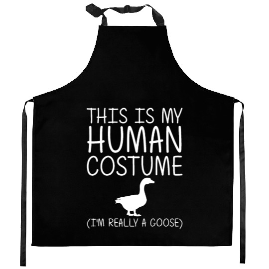 Goose Easy Halloween Human Costume Waterfowl Anima Kitchen Aprons