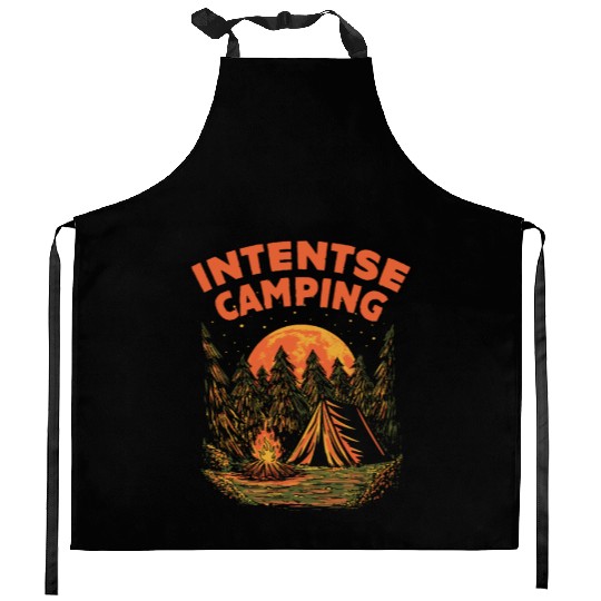 Intentse Camping Wildlife Camper Outdoor Camp Moun Kitchen Aprons