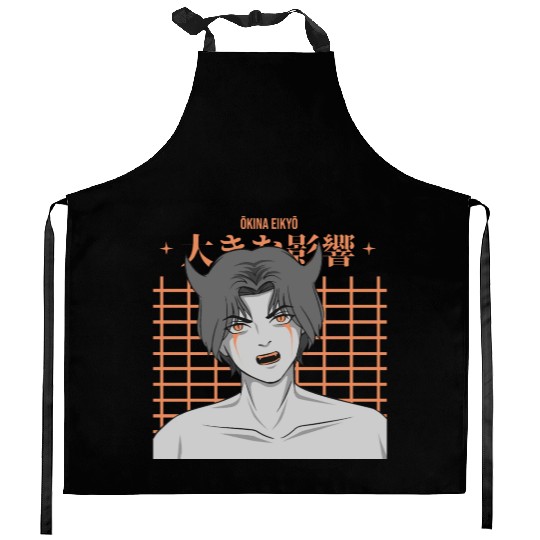 Anime Japanese Streetwear Kitchen Aprons