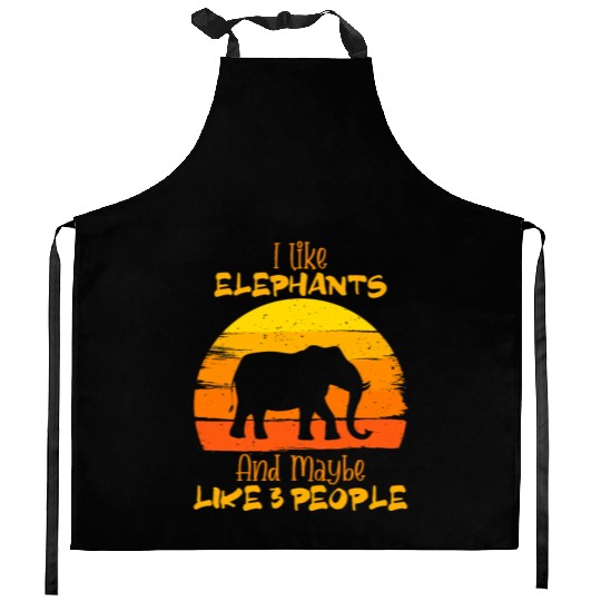 Elephant Kitchen Aprons, Cute Elephant Kitchen Aprons, Vintage