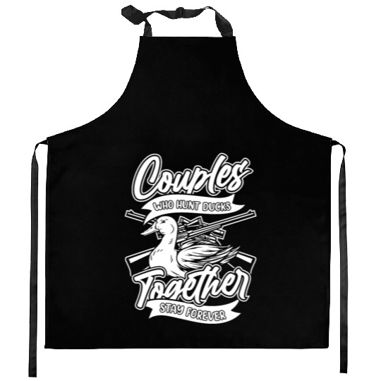 Duck Hunting Couples Kitchen Aprons