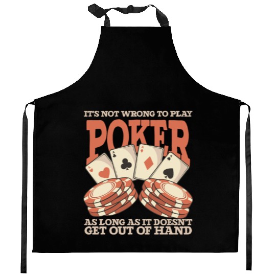 Poker Casino Poker Player Gambling Roulette Kitchen Aprons