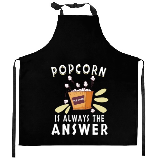 Movie Watching Cinema Popcorn Binge Watching Kitchen Aprons