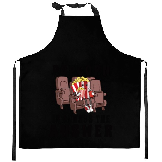 Movie Watching Cinema Popcorn Binge Watching Kitchen Aprons