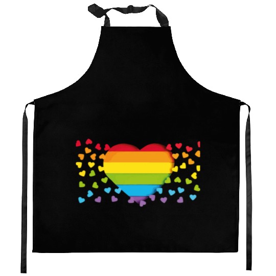 love is love Kitchen Aprons