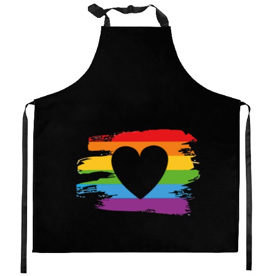 love is love Kitchen Aprons