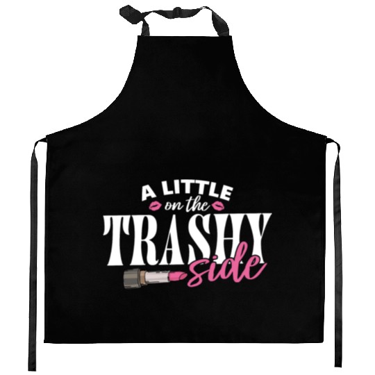 Little On The Trashy Side Funny Country Music Kitchen Aprons