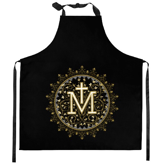 Hail Mary Catholic Our Lady Holy Blessed Ave Maria Kitchen Aprons