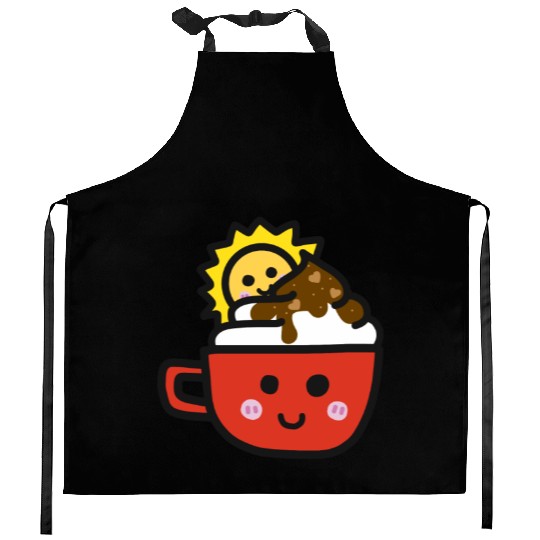 coffee coffee, corgi drawing, buy corgi drawing, p Kitchen Aprons