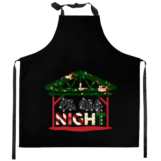Oh Holy Night Kitchen Aprons