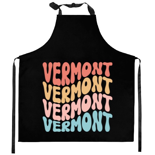 Retro Vermont Use State Kitchen Aprons