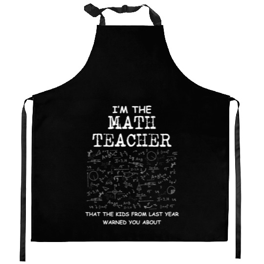 Math Teacher Unicorn Kitchen Aprons