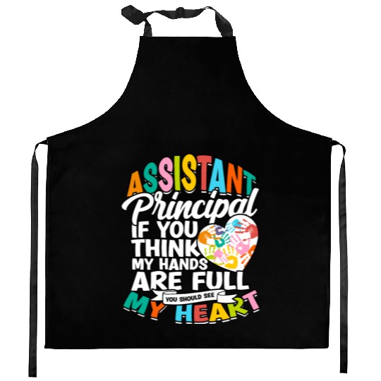 Assistant Principal Back School Teacher Principal Kitchen Aprons