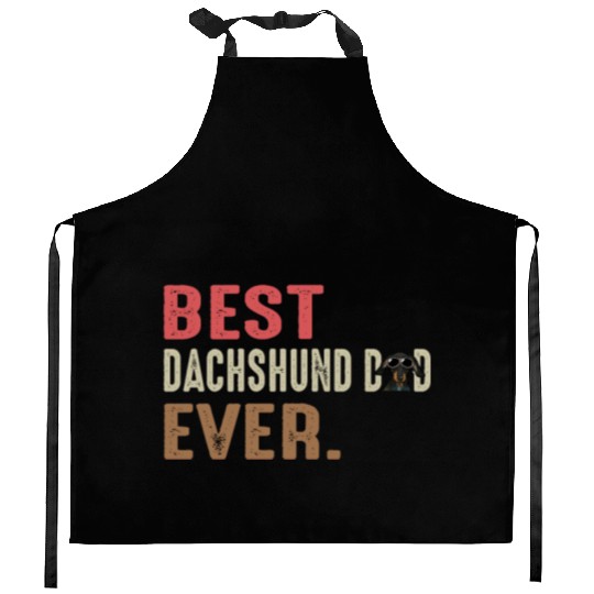 Best Dachshund Dad Ever Kitchen Aprons
