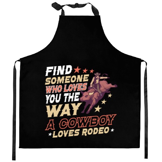 Rodeo Bull Riding Livestock Show Farmer Cattle Kitchen Aprons