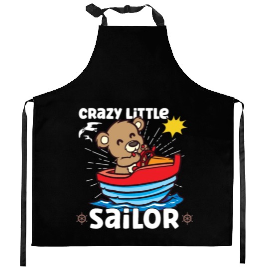 Sailing Sailboat Boating Kid Child Yacht Boat Kitchen Aprons