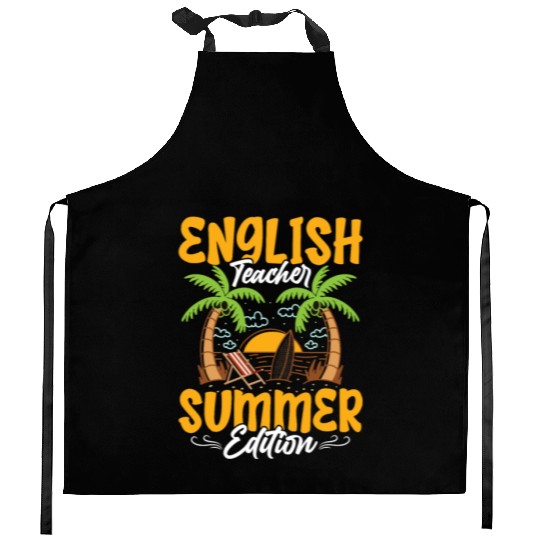 English Teacher Summer Edition Language Grammar Kitchen Aprons
