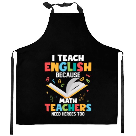 I Teach English English Teacher Grammar Kitchen Aprons