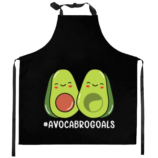 Sibling Big Brother Avocado Goals Hilarious Puns Kitchen Aprons
