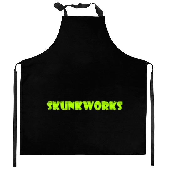 Skunkworks Shop Logo Kitchen Aprons