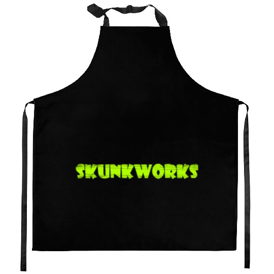 Skunkworks Shop Logo Kitchen Aprons