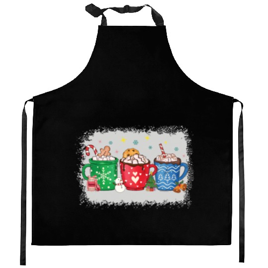 Christmas Hot Chocolate Peppermint Mocha Kitchen Aprons