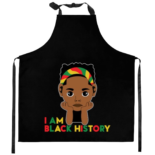Funny I Am Black History. Black History Month 2024 Kitchen Aprons