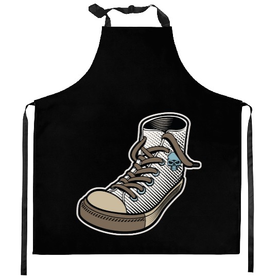 Old school Sneaker Kitchen Aprons