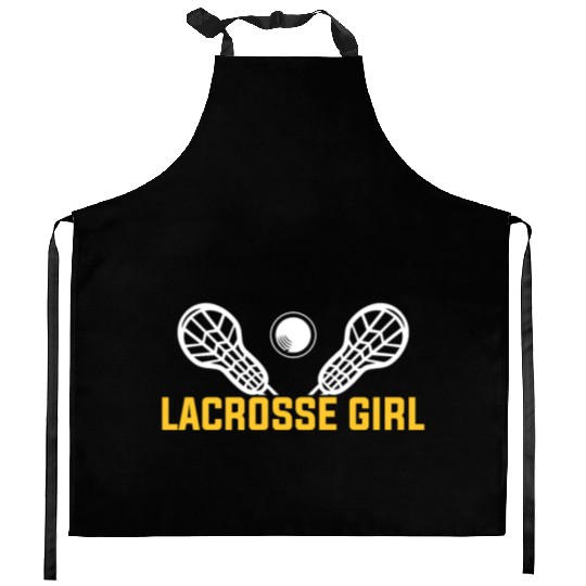 Lacrosse Girl LAX Player Athlete #lax Kitchen Aprons