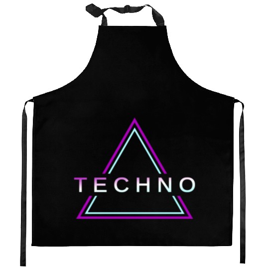 Techno House Party EDM Festival Goa Electro Rave Kitchen Aprons