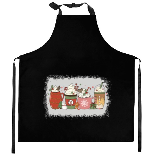 Christmas Hot Chocolate Peppermint Mocha Kitchen Aprons
