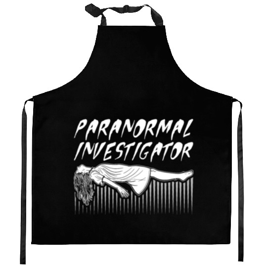 Ghost Hunting Paranormal Investigator Kitchen Aprons