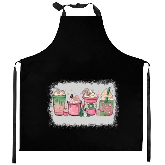 Hot Chocolate Cup Peppermint Mocha Kitchen Aprons