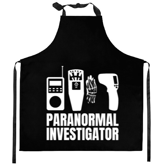 Ghost Hunting Paranormal Investigator Kitchen Aprons