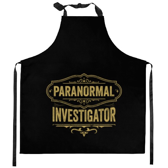 Ghost Hunting Paranormal Investigator Kitchen Aprons