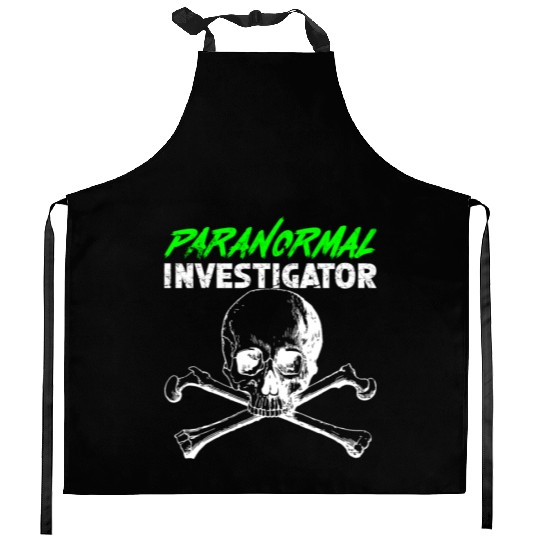 Ghost Hunting Paranormal Investigator Kitchen Aprons