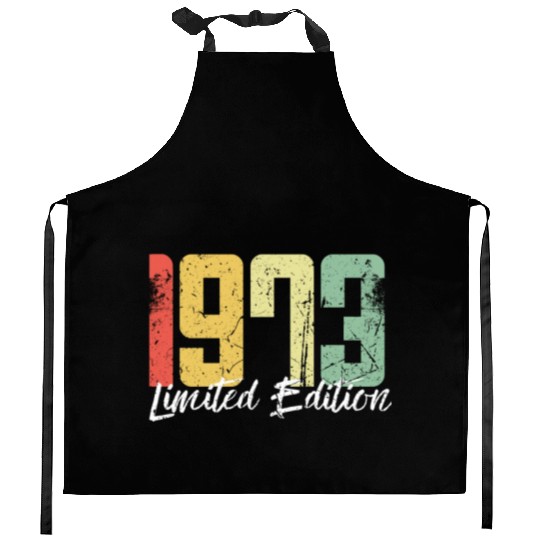 50 Years Vintage 1973 Retro 50th Birthday Kitchen Aprons
