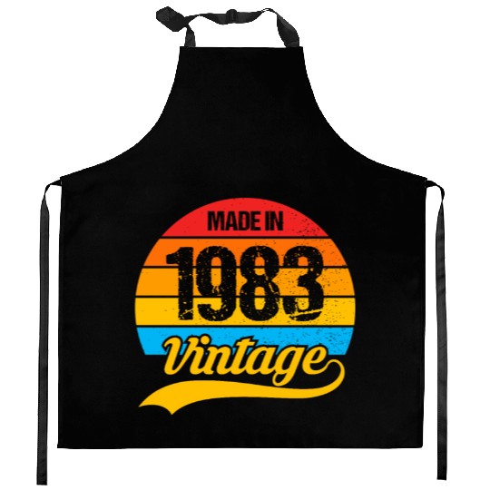 40 Years Vintage 1983 Retro 40th Birthday Kitchen Aprons