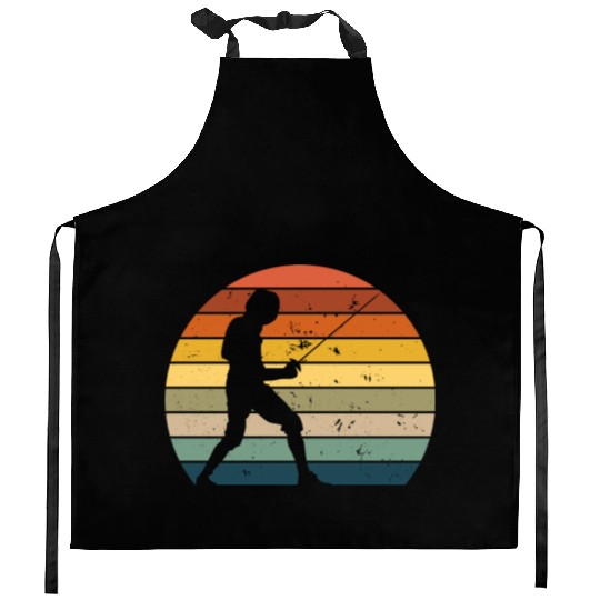 Retro fencing Kitchen Aprons