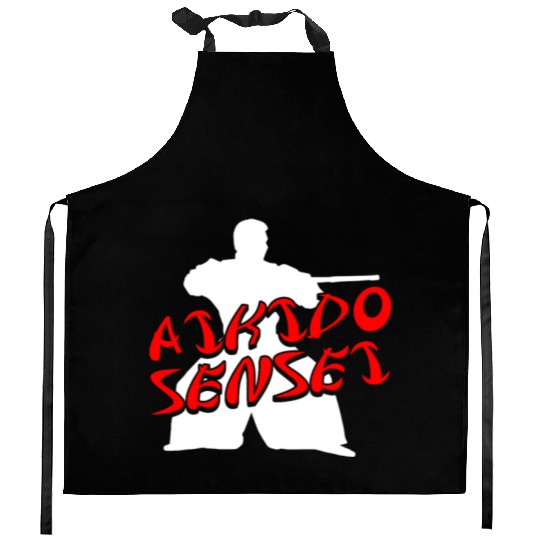 Aikido Sensei Japan Taekwondo Karate Martial Arts Kitchen Aprons